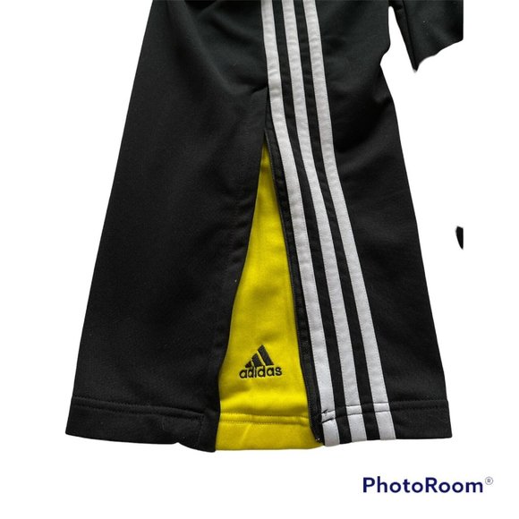 Adidas Men’s Black 3 Strip Polyester Blend Athletic Workout Soccer Pants Sz XXL - Picture 6 of 8